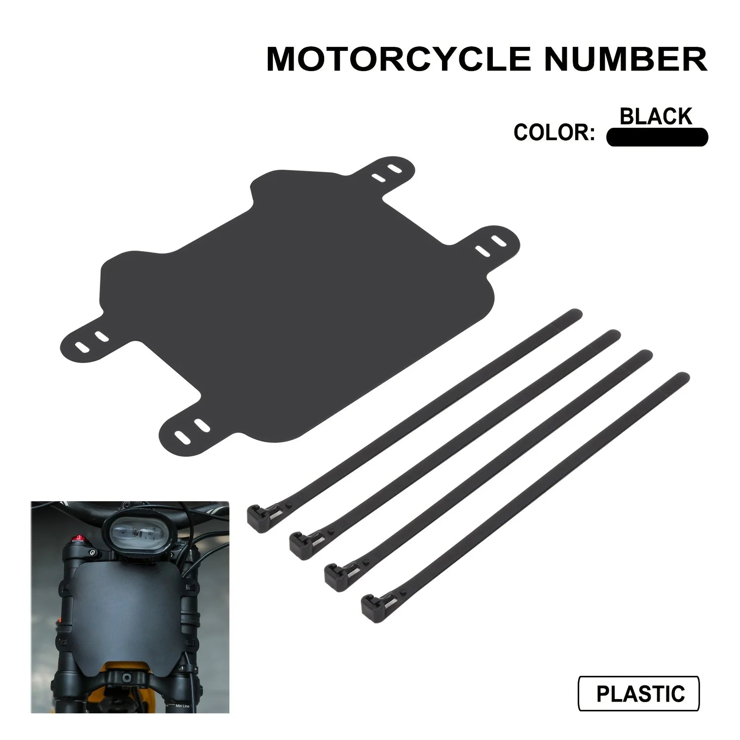 Surron Front Number Plate for Light Bee X/S Electric Dirt Bike - Compatible with Sur-Ron Electric Dirt Bike Accessories